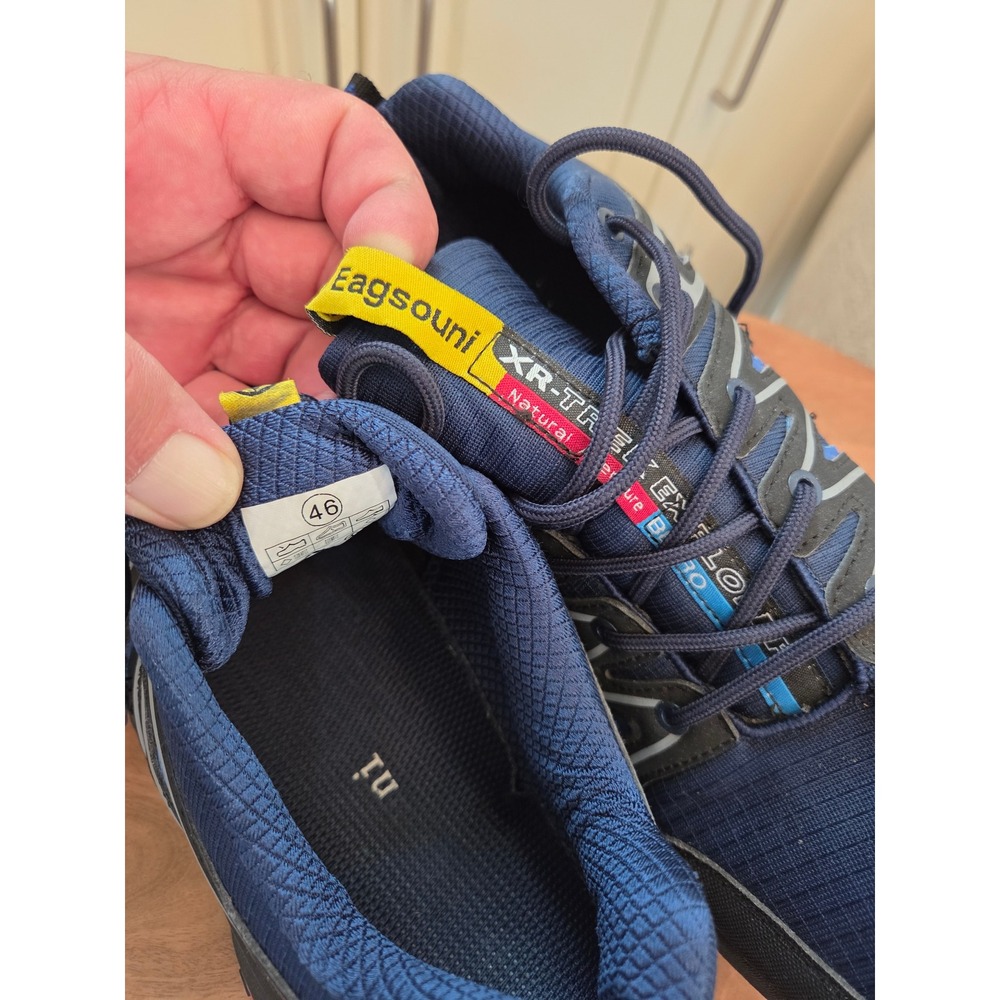 Eagsouni XR-Trek Mens Trail Running Shoes Navy Blue Hiking Sneakers Size 46 - Picture 3 of 4